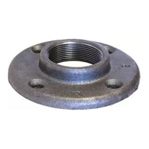 Black Floor Pipe Flange, 1/4 in