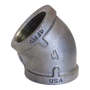 Black 45° Pipe Elbow, 1/4 in
