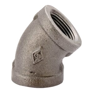 Black 45° Pipe Elbow, 1/2 in