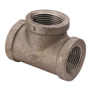 Black Pipe Tee, 1-1/2 in, 5/Box