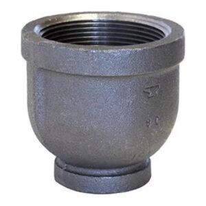 Black Reducing Pipe Coupling, 1 in x 3/4 in