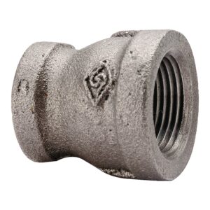 Black Reducing Pipe Coupling, 1-1/2 in x 1-1/4 in