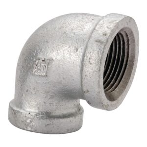 Galvanized 90° Pipe Elbow, 3/8 in, 25/Box