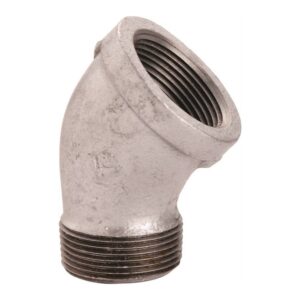 Galvanized 45° Street Pipe Elbow, 1/8 in, 25/Box