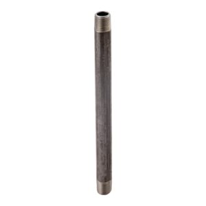 Black Pipe Nipple, 1/2 in x 9 in