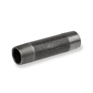 Black Pipe Nipple, 1 in x Close