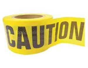 Keson Caution Tape, Reinforced, 3 in x 500 ft