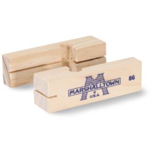 Marshalltown Block, Line, Wood, One Pr, 3-3/4 in