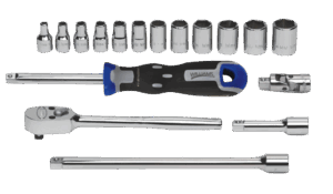 Williams Socket Set, 1/4 in Drive, 16-Piece