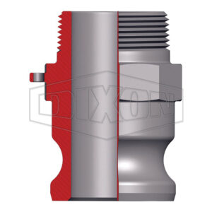 Camlock Adapter, 2.5 in, Male x MNPT