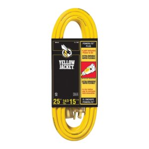 Cord, Extension, 25 ft, 14/3 Yellow