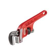 Ridgid Pipe Wrench, 6 in, End, Steel, #E-6