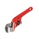 Ridgid Pipe Wrench, 8 in, End, Steel, #E-8