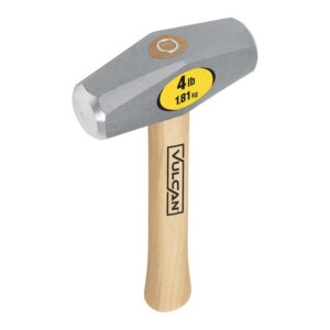 Drilling Hammer, 4 lb, Wood Handle