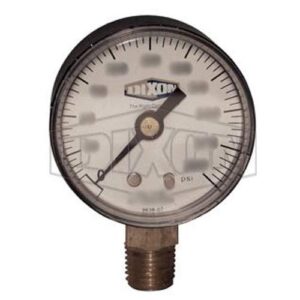 Pressure Gauge, 0-100 PSI, 3-1/2 in, 1/4 in NPT