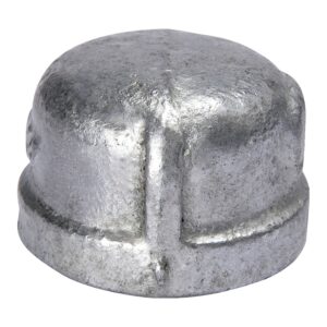 Galvanized Pipe Cap, 4 in