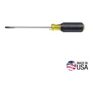 Klein Screwdriver, Regular, 1/4 x 4, Electrician, Kl