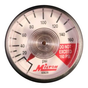 Milton Gage, Air, 0-200 P.S.I0.1/8-27 NPT