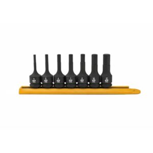 Impact Hex Bit Socket, 3/8 Drive, Set, 4 mm -12 mm