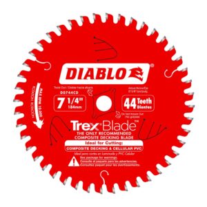 Diablo Circular Saw Blade, 7-1/4 in x 44T, Composite