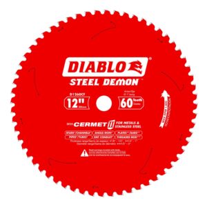 Diablo Circular Saw Blade, 12 in x 60T, Cermet Ferrous