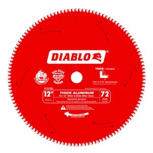 Diablo Metal Circular Saw Blade, 12 in x 72T, Thick Aluminum