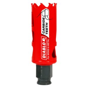 Diablo Hole Saw, 1-1/8 in, Carbide