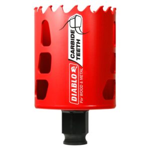 Diablo Hole Saw, 2-1/4 in, Carbide