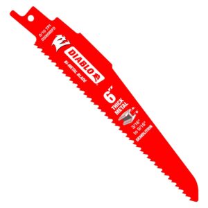 Diablo Reciprocating Saw Blade, 6 in, 8/10 TPI, 5-Pack