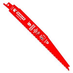Diablo Reciprocating Saw Blade, Metal, 9 in, 8/14 TPI, 5-Pack