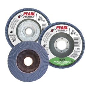 Pearl Flap Disc, 4-1/2 in x 7/8 in, 60 Grit