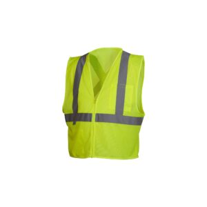 Pyramex Safety Vest, X-Back, Lime, Medium