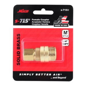 Milton M Style Coupler, 1/4 in FNPT
